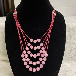Rose Quartz Multu-layer necklace